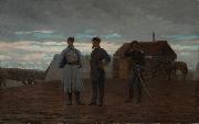 Winslow Homer Officers at Camp Benton painting